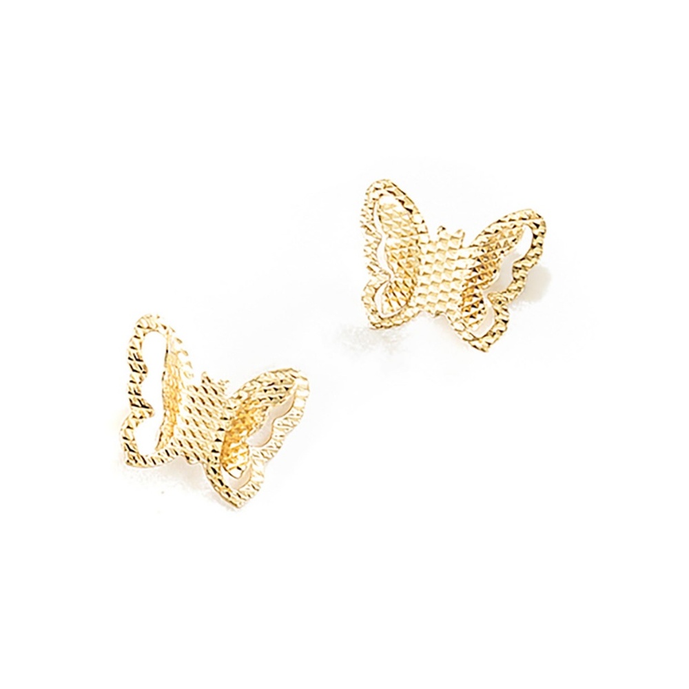 Butterfly post earrings